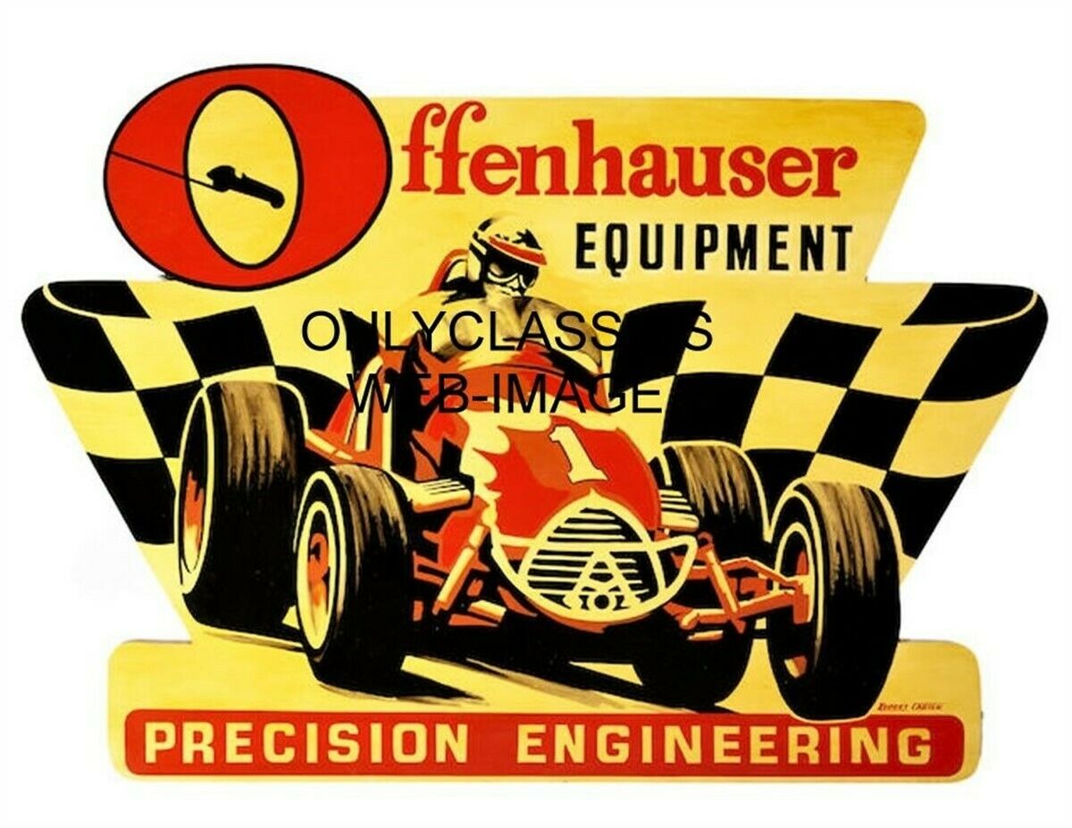 Vintage Offenhauser Speed Equipment 8.5x11 Poster Print Sprint Car Midget Indy