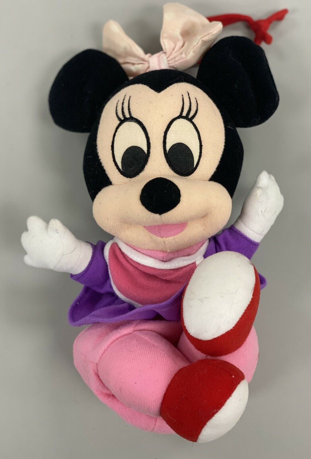 Disney Minnie Mouse Musical Pull Toy Plays Music Baby Crib Car Seat Plush Infant