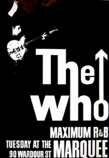 The Who Concert Poster Maximum R&b At The Marquee New