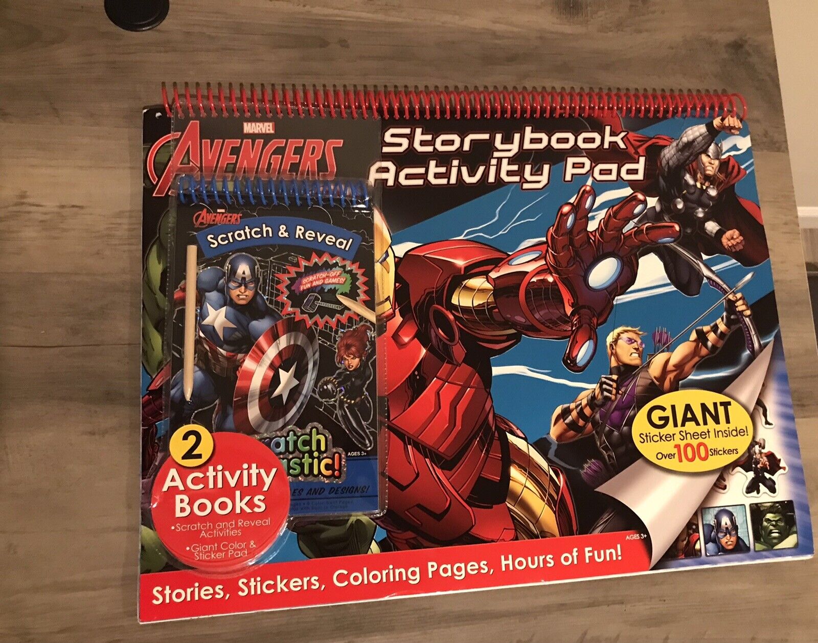 Marvel Avengers Storybook Activity Pad & Scratch & Reveal Activity Book
