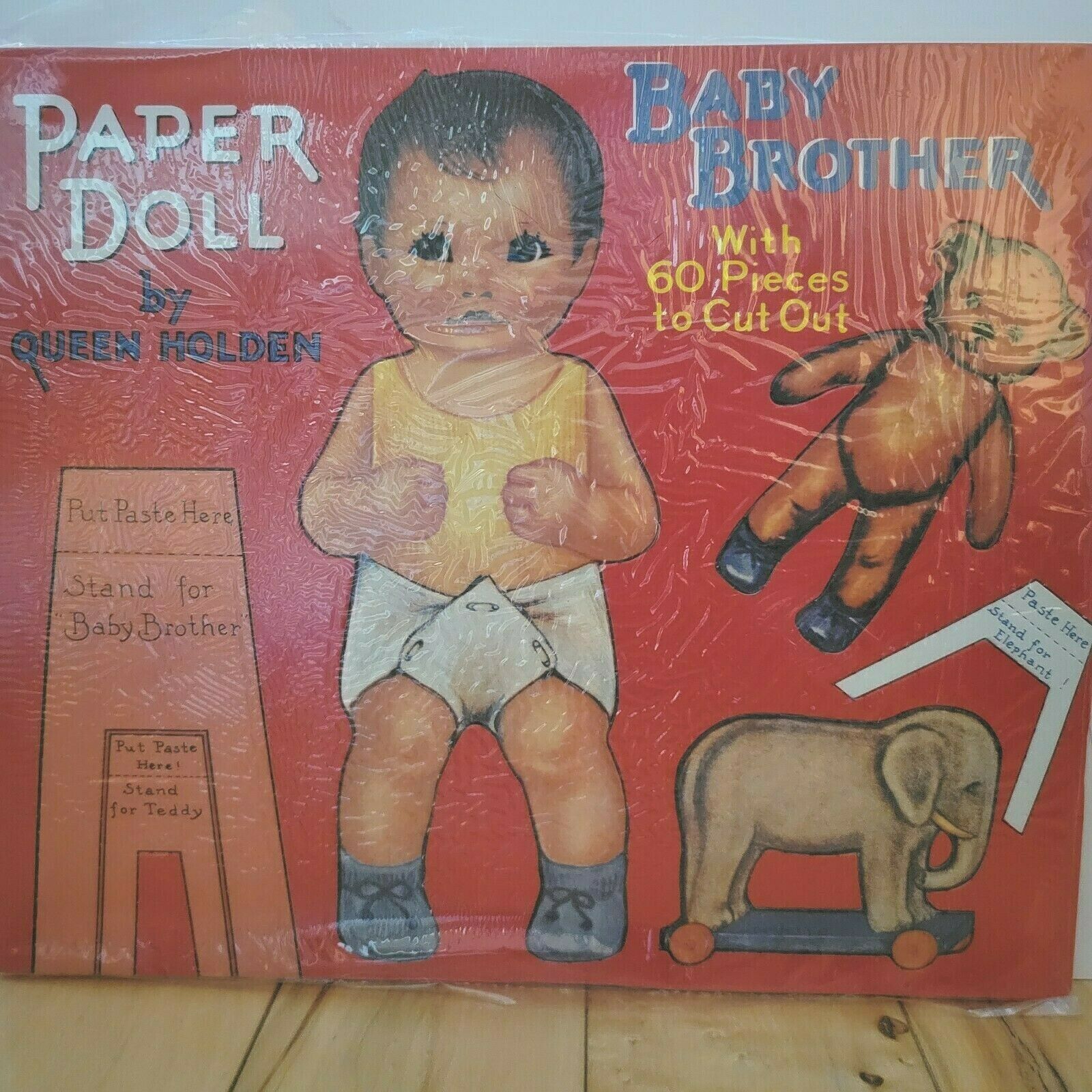 Baby Brother Paper Doll By Queen Holden Vintage Uncut Unused New In Package