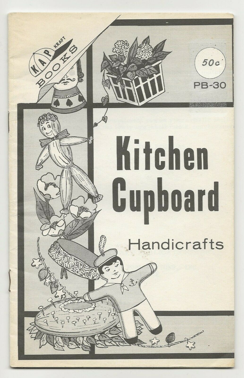 Kap Craft Book Vintage 1971 Kitchen Cupboard Handicrafts Easter Egg Decor Pb30