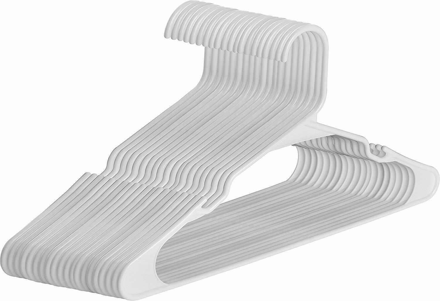 White Plastic Hangers Durable Slim Stylish New In Pack Of 30 & 150 Utopia Home