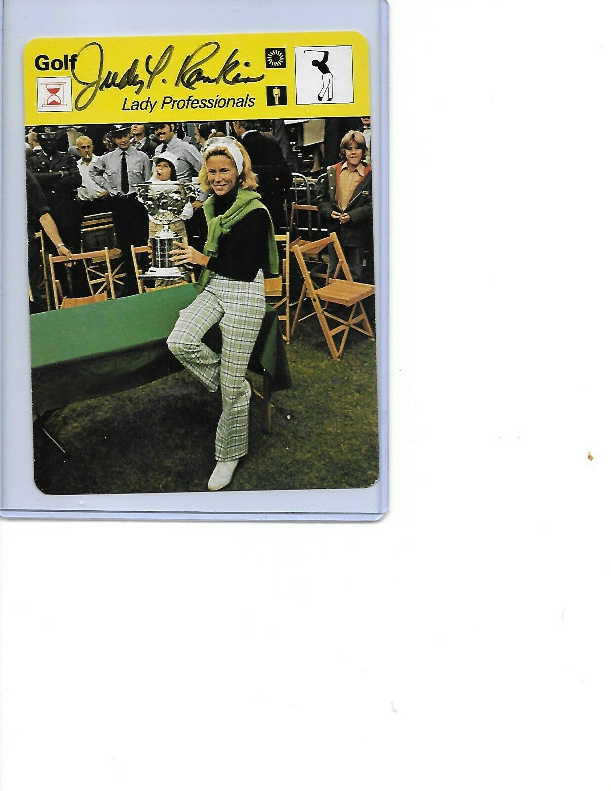1979 Sportscaster Judy Rankin Signed Card Auto Golf