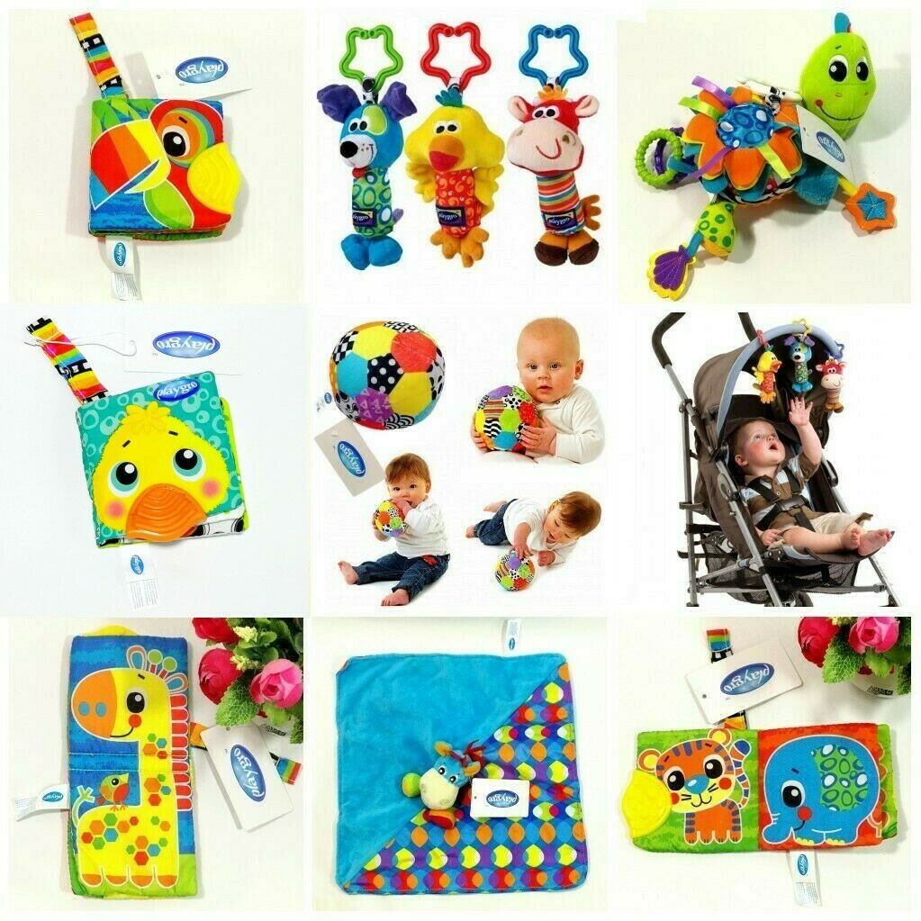 Baby Children Kids Playgro Activity Soft Stuffed Playmat Stroller Crib Bed Toy
