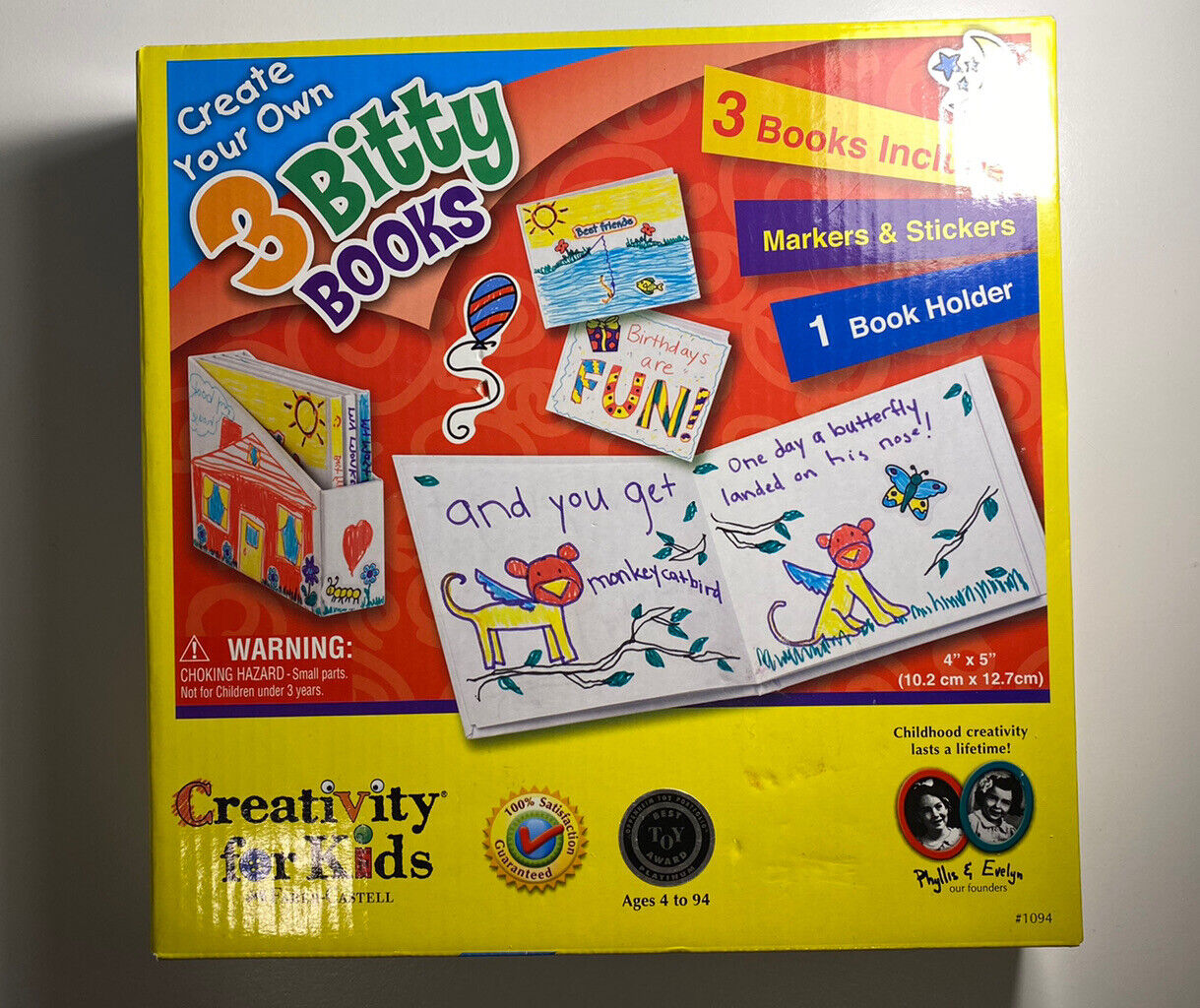 Creativity For Kids 3 Bitty Books Create Your Own Ages 4-94 Pre-owned. Unopened.