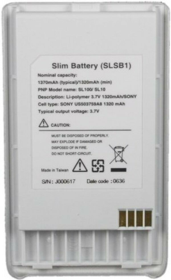 Oem Sirius Stiletto 10/100 Slim Battery Slsb1 (sirius Logo, Official Product)