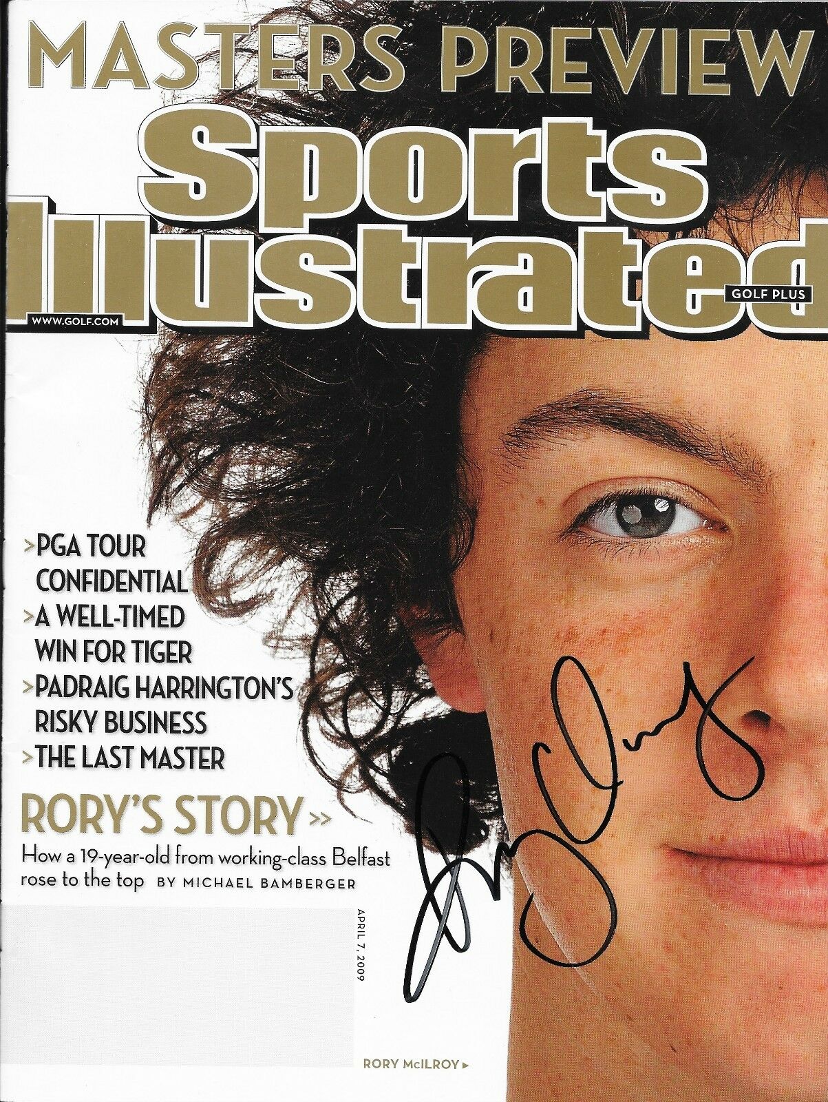 Rory Mcilroy Hand Signed Si Sports Illustrated Magazine Authentic Auto W/ Coa  *