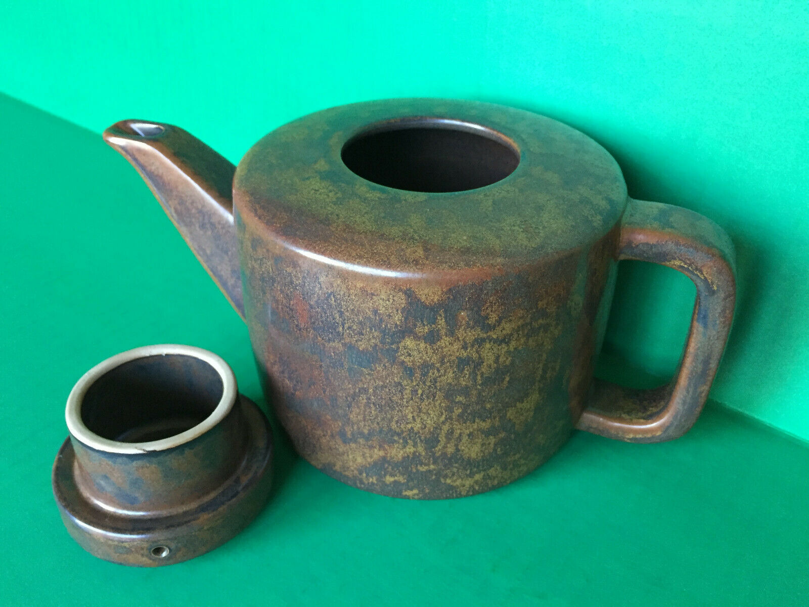 Mcm Danish Modern Stoneware Pottery Designer Teapot Per Lutken L Hjorth Denmark