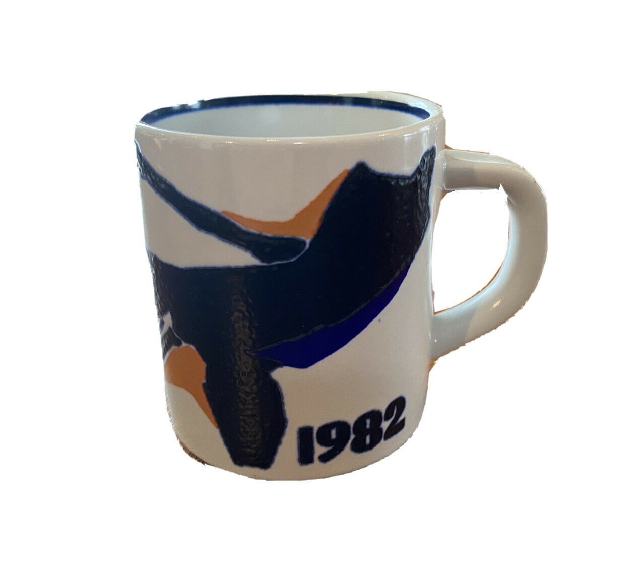 1982 Vtg Mid Century Danish Modern Royal Copenhagen Year Annual Pottery Mug Cup